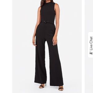 (NWT) #Express 🖤 Mock Neck Belted Jumpsuit 🖤